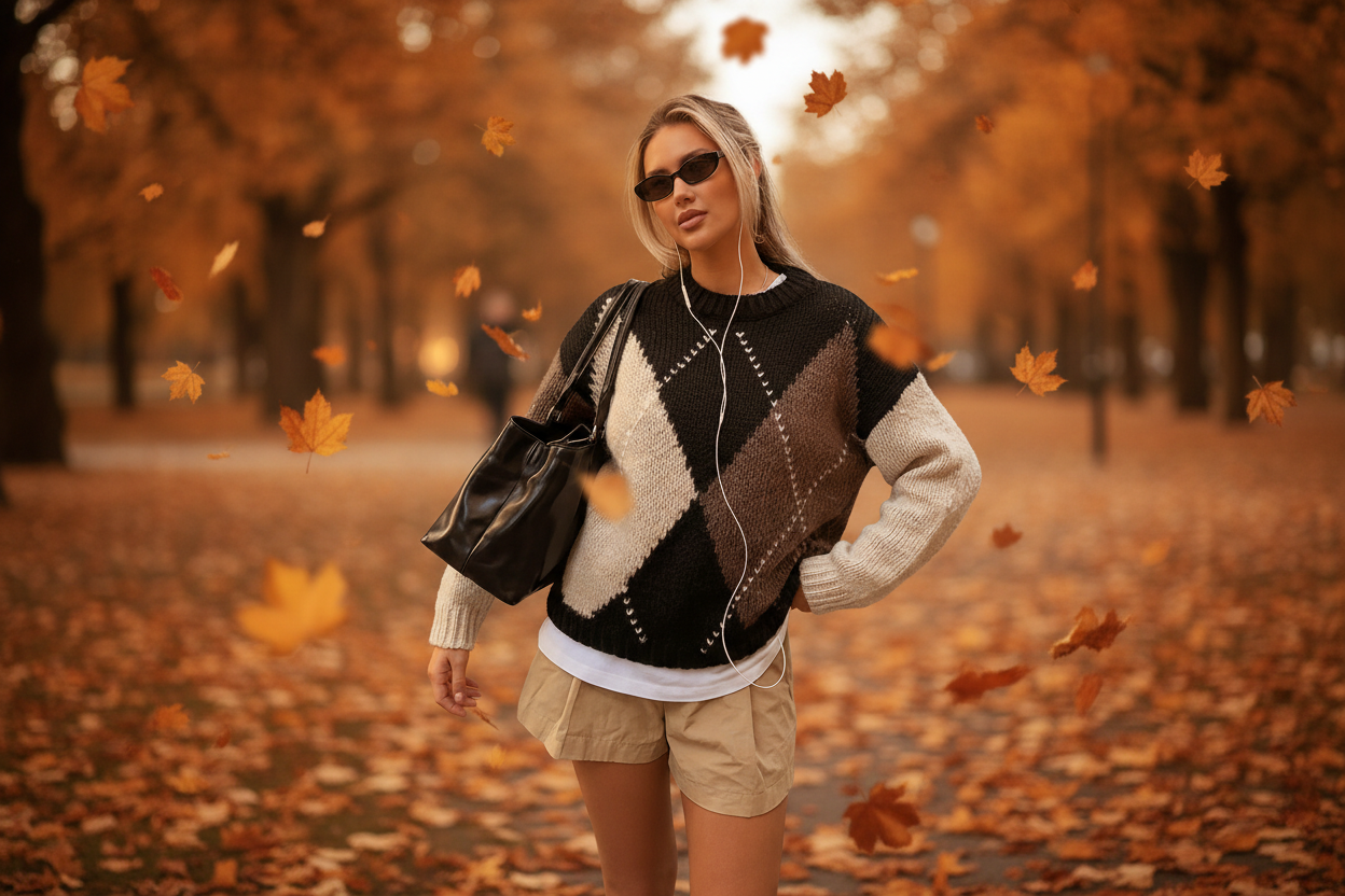 Argyle Sweater Hero Banner - Autumn Park